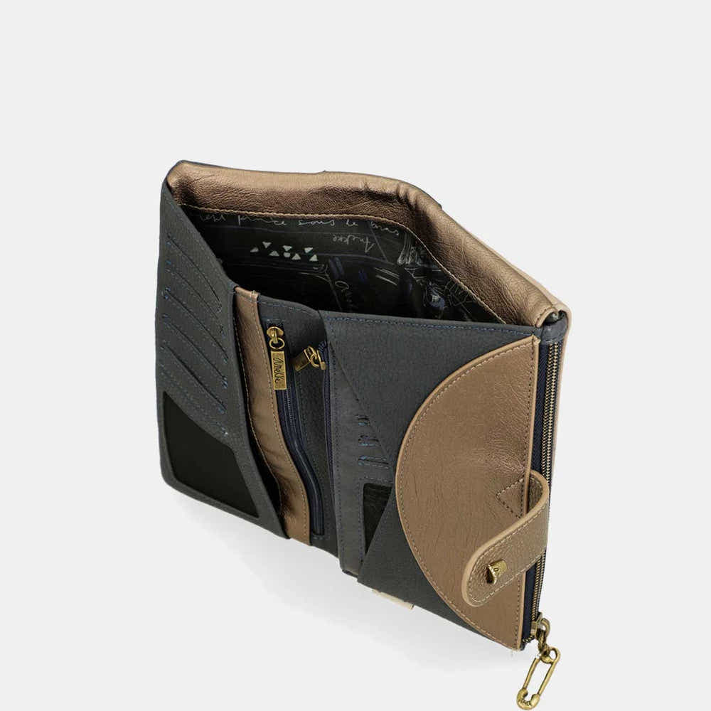 Anekke Portafoglio Flessibile RFID | Collezione Studio | Sicurezza