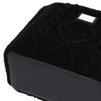 Camomilla Milano | Borsa a Mano M Tricot Chalet Nera in Lana