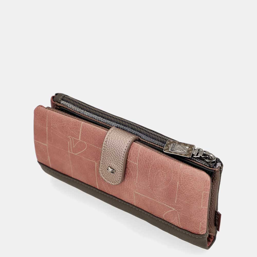 Anekke Portafoglio Grande Flessibile RFID | Collezione Mademoiselle