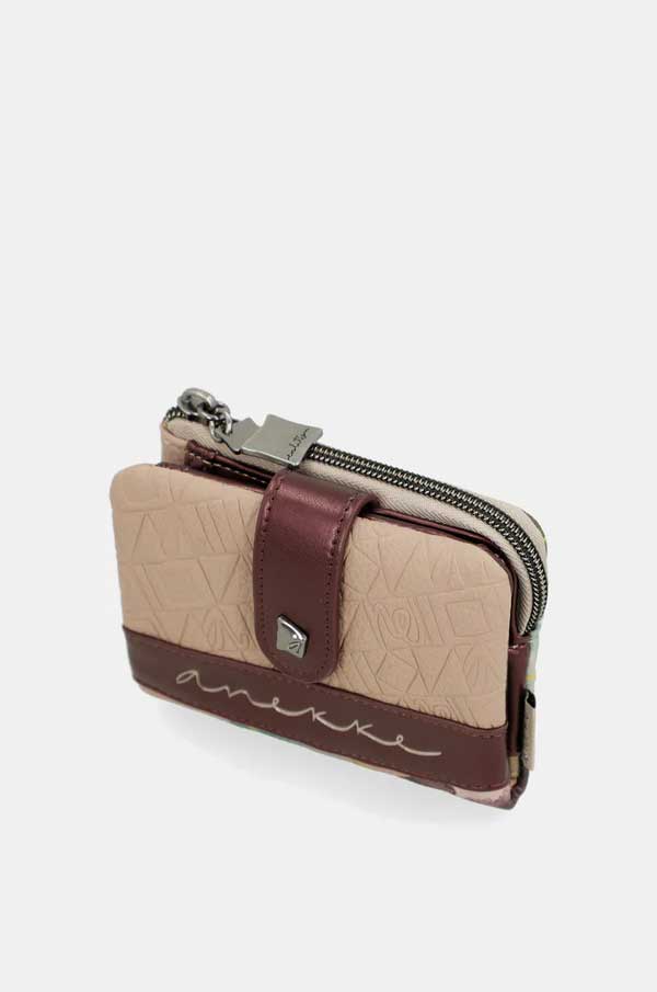 Anekke Portafoglio Piccolo Flessibile RFID | Collezione Evolution