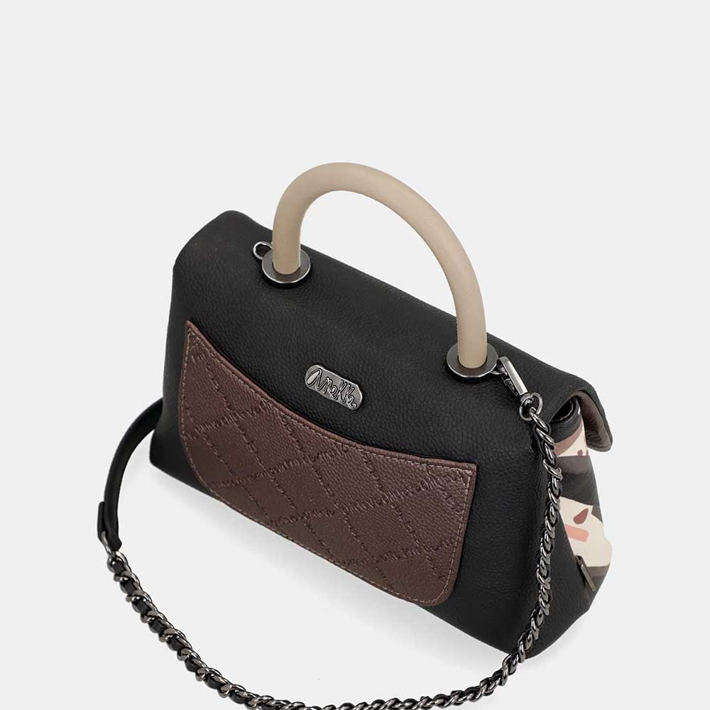 Anekke Borsa a Mano Parisian | Manico Corto e Tracolla a Catena