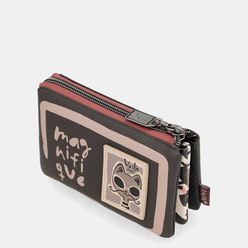 Anekke Portamonete 3 Scomparti | Collezione Mademoiselle | Organizzato