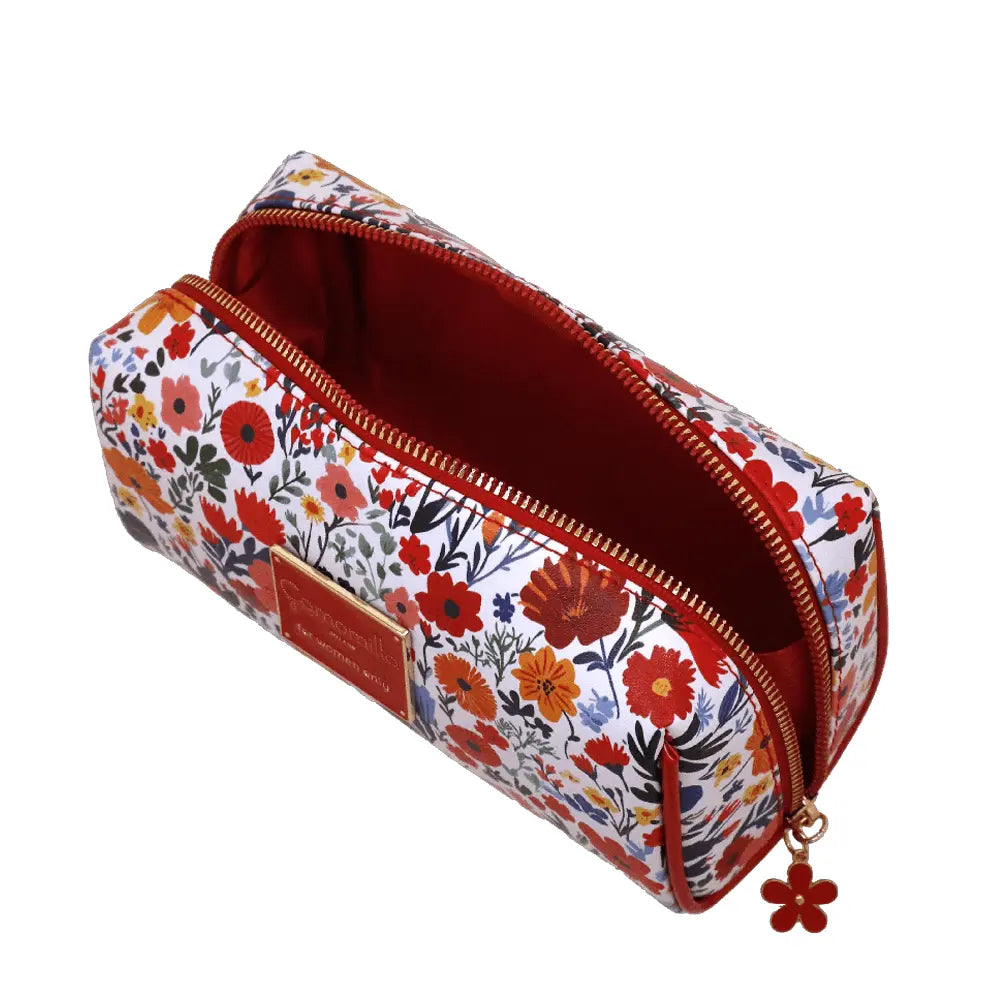 Camomilla Milano | Necessaire M Sweet Bloom Rosso | Beauty Case Floreale e Vichy