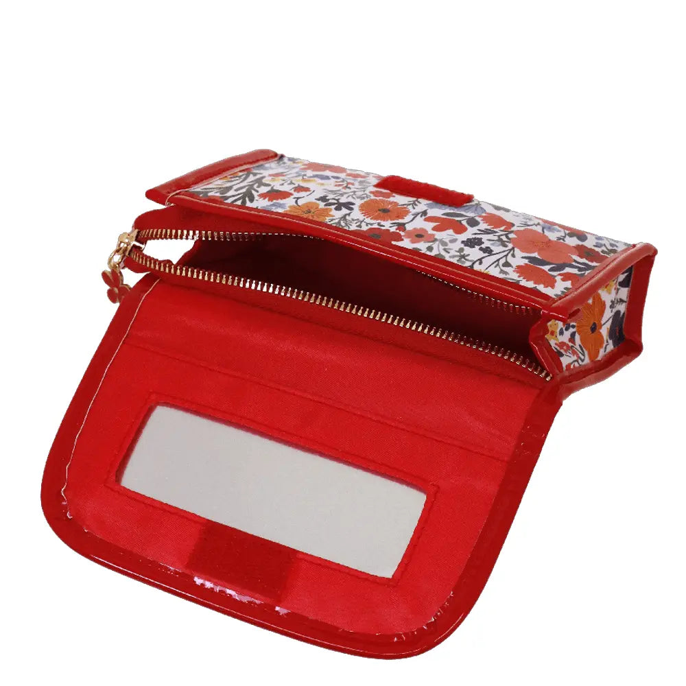 Camomilla Milano | Vanity Sweet Bloom Rosso | Beauty con Specchio Floreale e Vichy