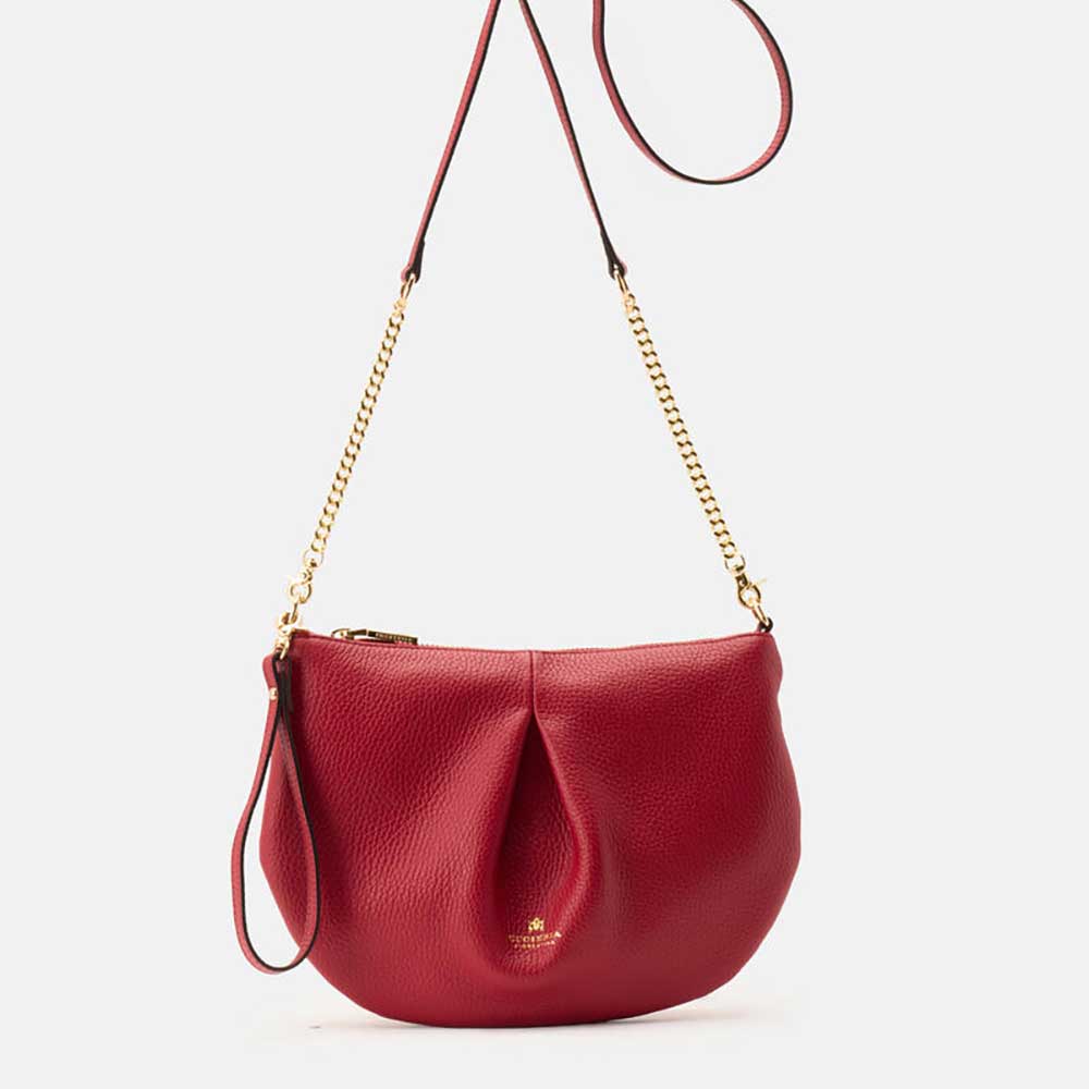 Cuoieria Fiorentina | Pouch Emma in Vera Pelle | Cherry