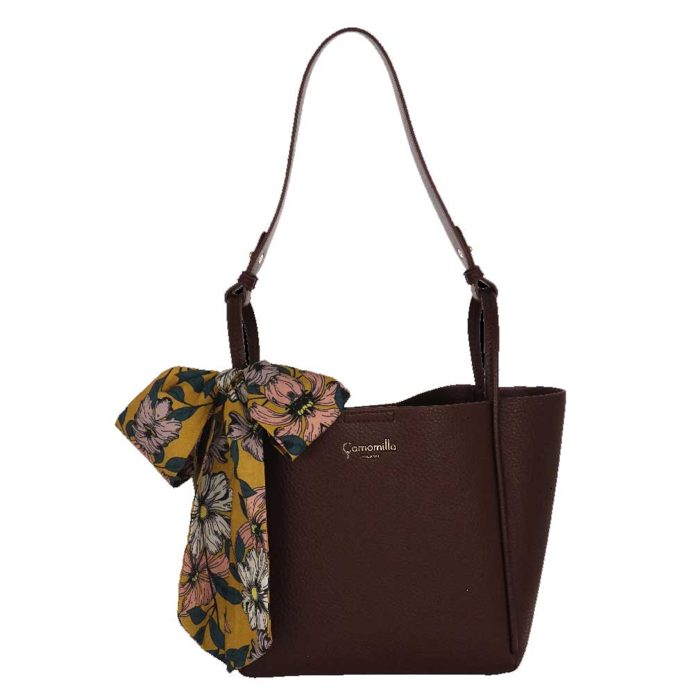 Camomilla Milano | Borsa Nancy Burgundy | Set Bag in Bag con Foulard