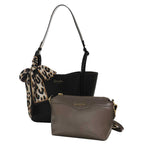 Camomilla Milano | Borsa Nancy Nera | Set Bag in Bag con Foulard