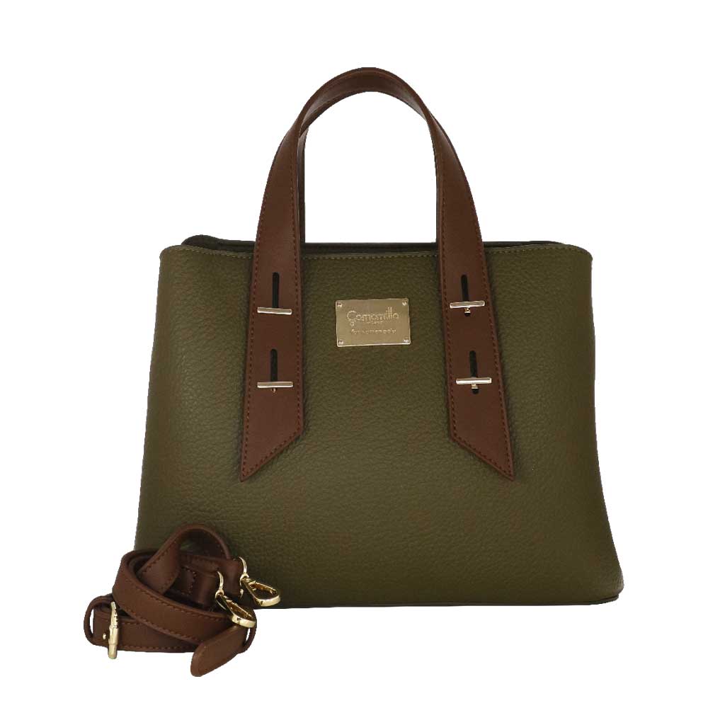 Camomilla Milano | Borsa a Mano Bree M Verde con Dettagli a Contrasto
