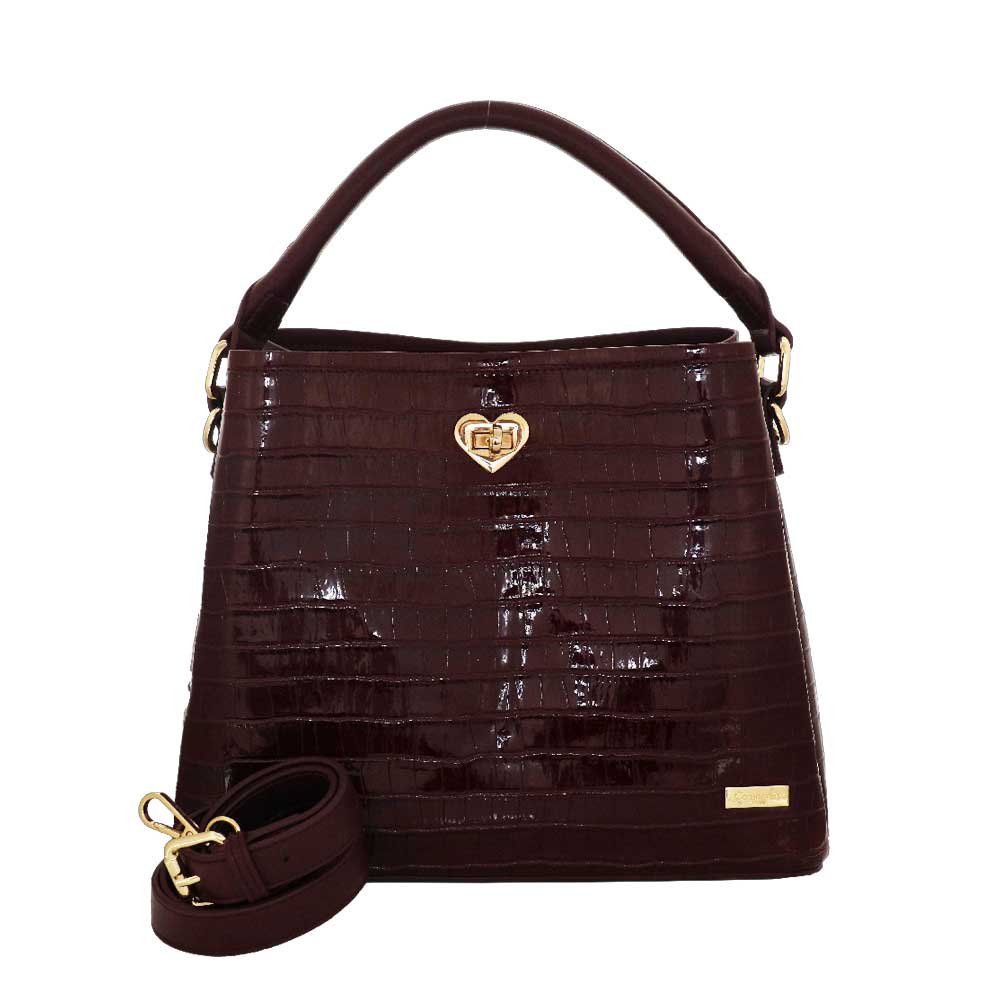 Camomilla Milano | Borsa a Mano Jill Bordeaux con Cuore