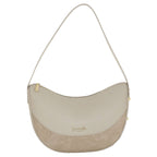 Camomilla Milano | Borsa a Spalla Emma Off White Effetto Camoscio