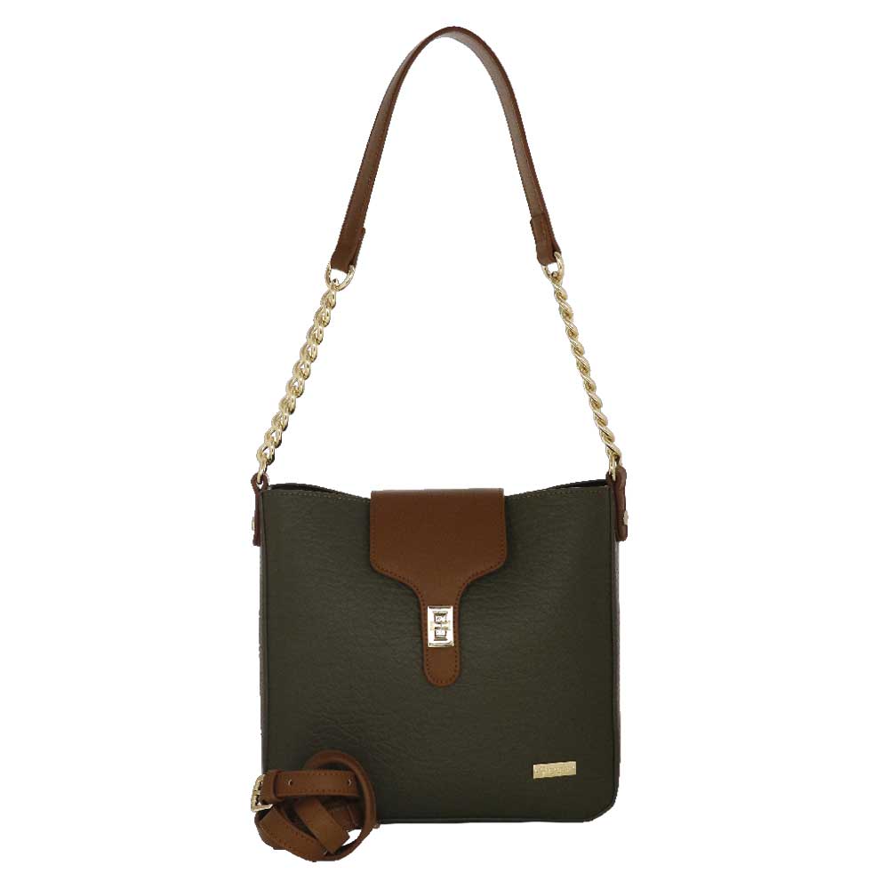 Camomilla Milano | Borsa a Spalla Emy Verde | Chiusura a Girello