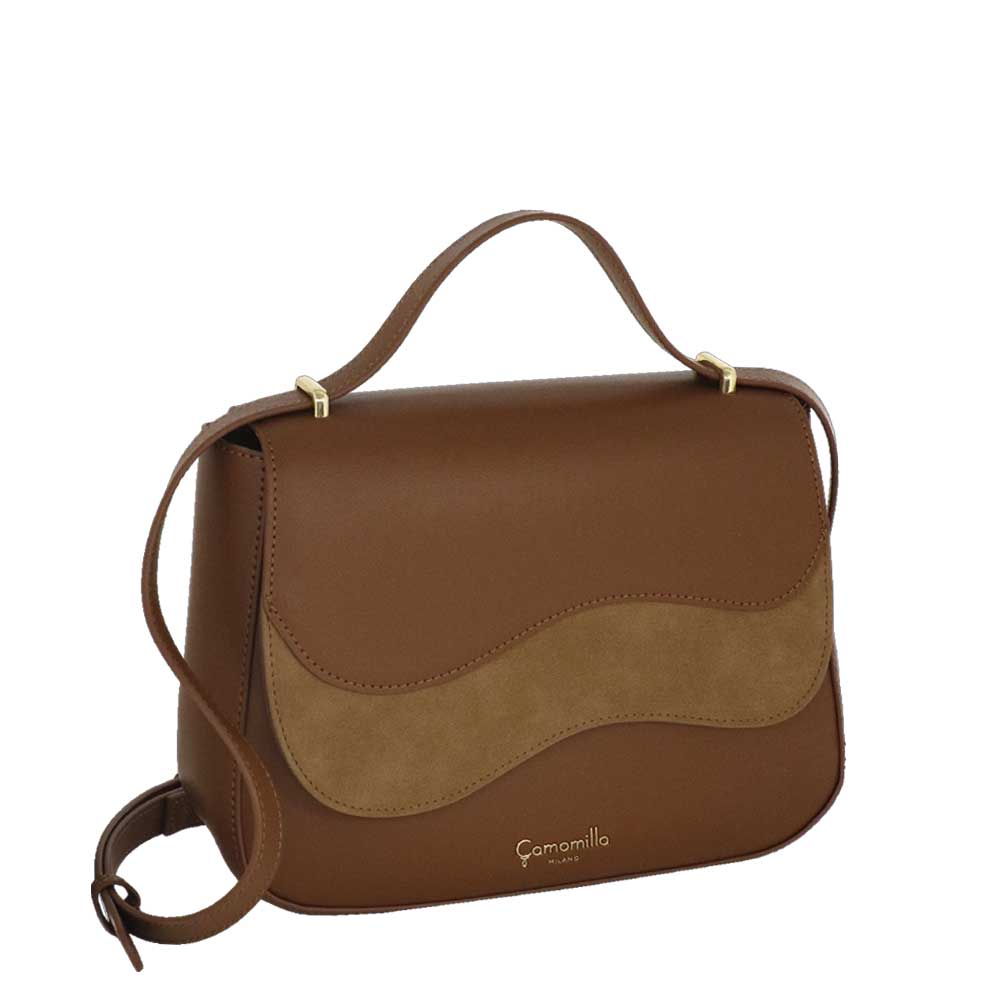 Camomilla Milano | Borsa Tracolla Emma Marrone Effetto Camoscio