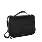 Camomilla Milano | Borsa Tracolla Emma Nera Effetto Camoscio