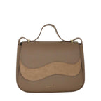 Camomilla Milano | Borsa Tracolla Emma Tortora Effetto Camoscio