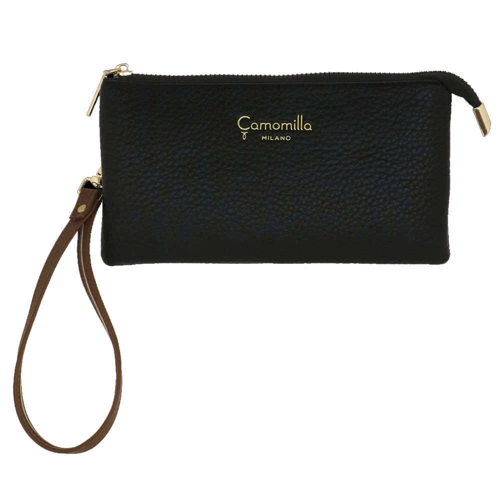 Camomilla Milano | Busta Portafoglio Bree Nera con Portacarte Estraibile