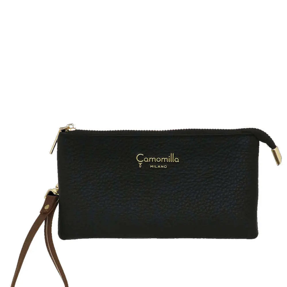 Camomilla Milano | Busta Portafoglio Bree Nera con Portacarte Estraibile