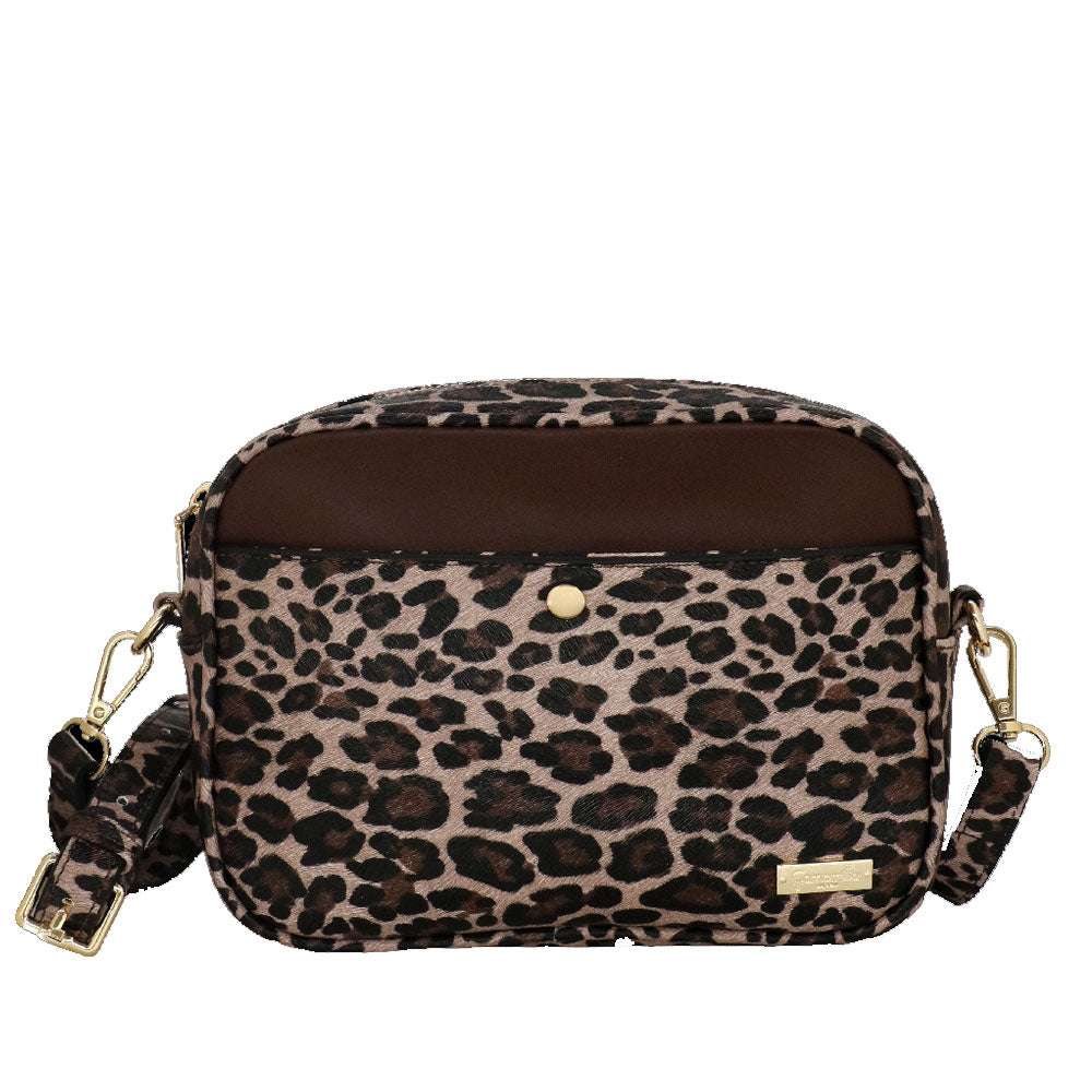 Camomilla Milano | Camera Bag Chic Jungle | Stampa Animalier Marrone