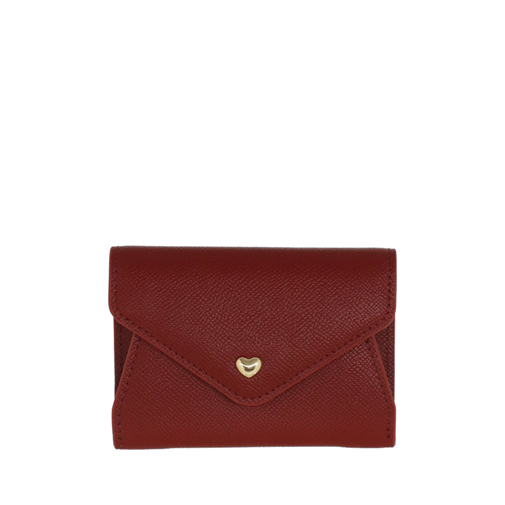 Camomilla Milano | Portacarte Busta Nina Rosso con Cuore