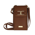 Camomilla Milano | Portacellulare Ottavia Marrone con Fibbia Metallica