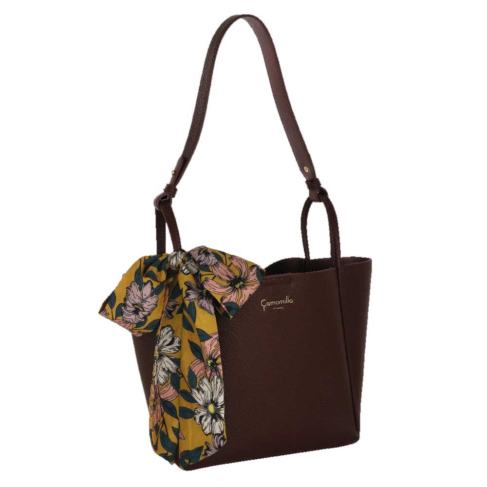 Camomilla Milano | Borsa Nancy Burgundy | Set Bag in Bag con Foulard