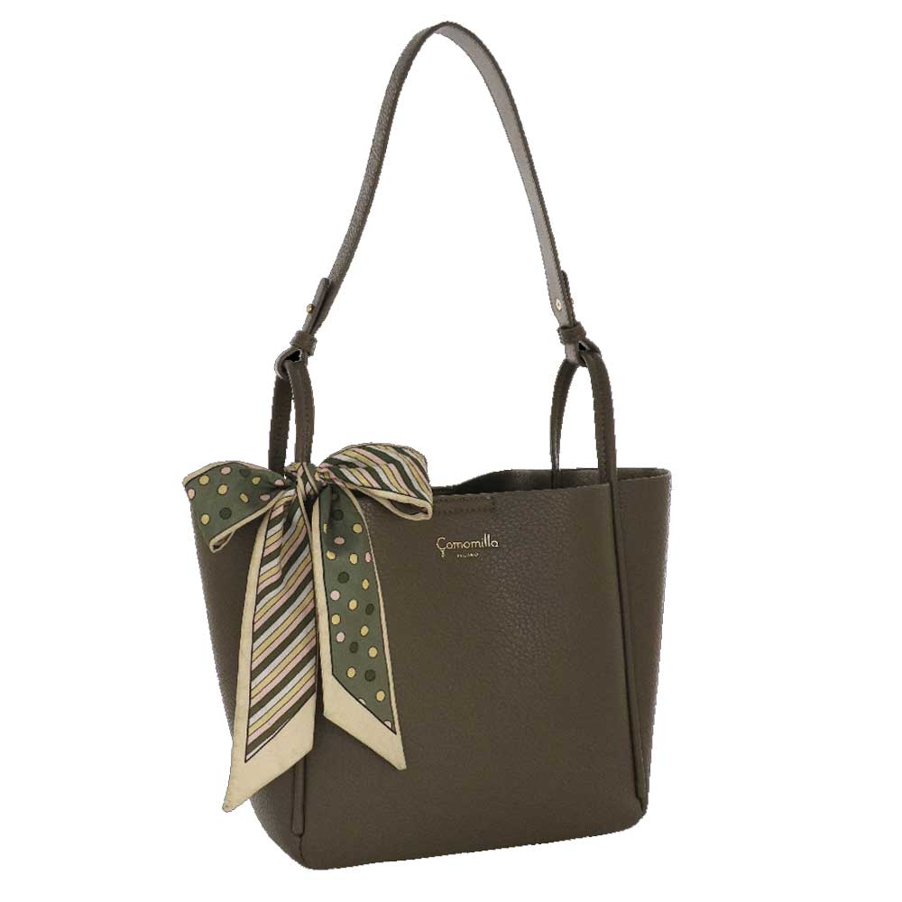 Camomilla Milano | Borsa Nancy Tortora | Set Bag in Bag con Foulard