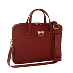 Camomilla Milano | Borsa PC Rossa in Saffiano con Fiocco