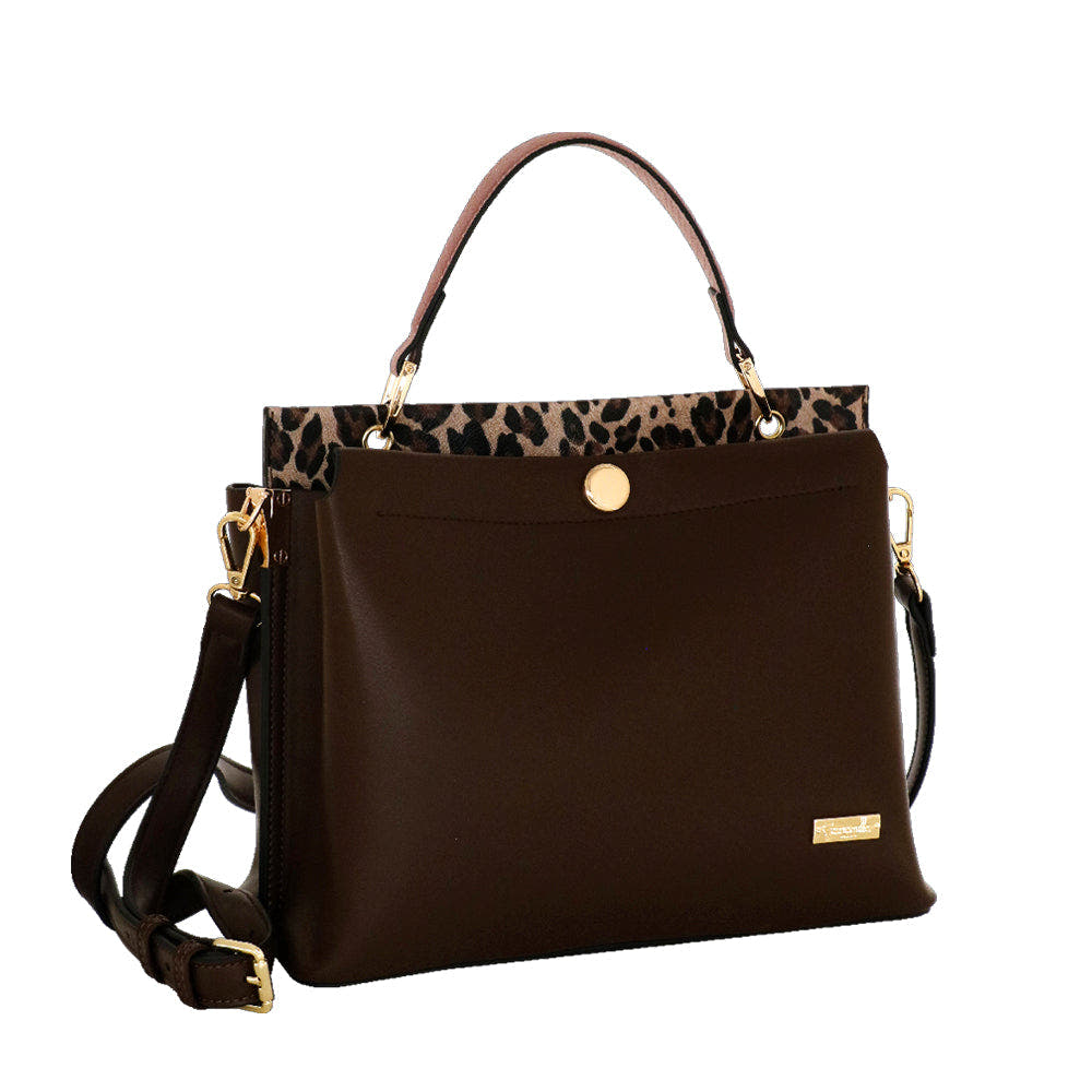 Camomilla Milano | Borsa a Mano Chic Jungle M | Stampa Animalier