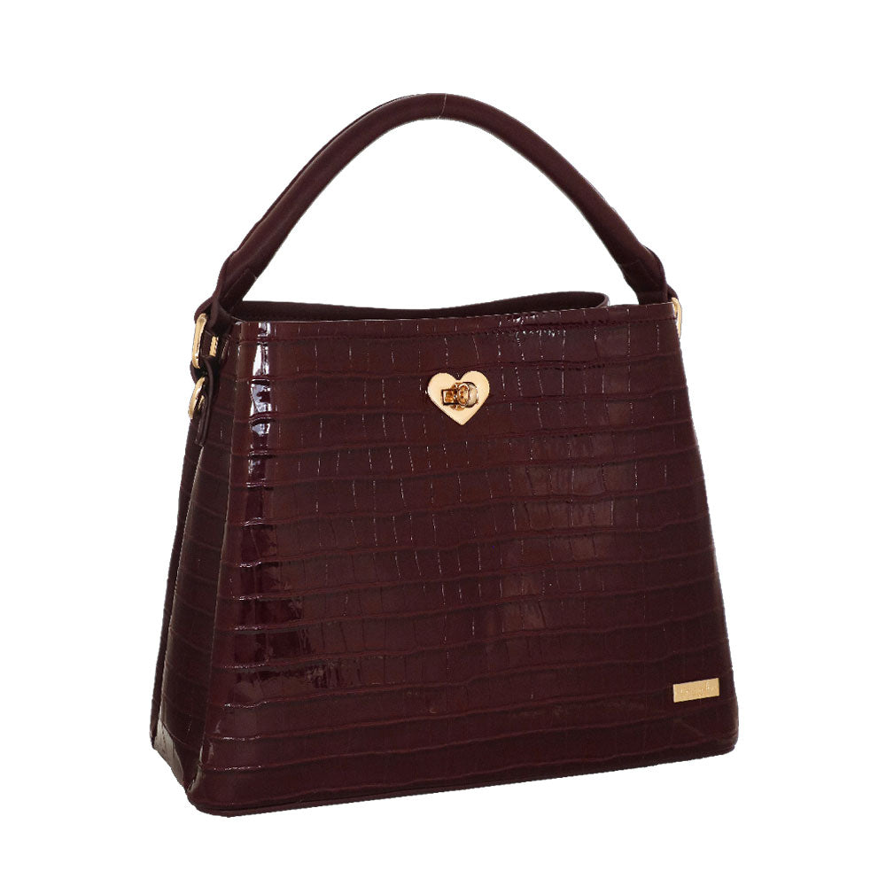 Camomilla Milano | Borsa a Mano Jill Bordeaux con Cuore