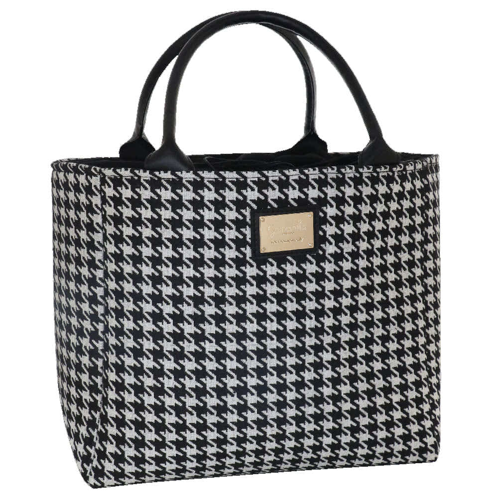 Camomilla Milano | Borsa a Mano L Lulu Nera | Pied de Poule Tapestry