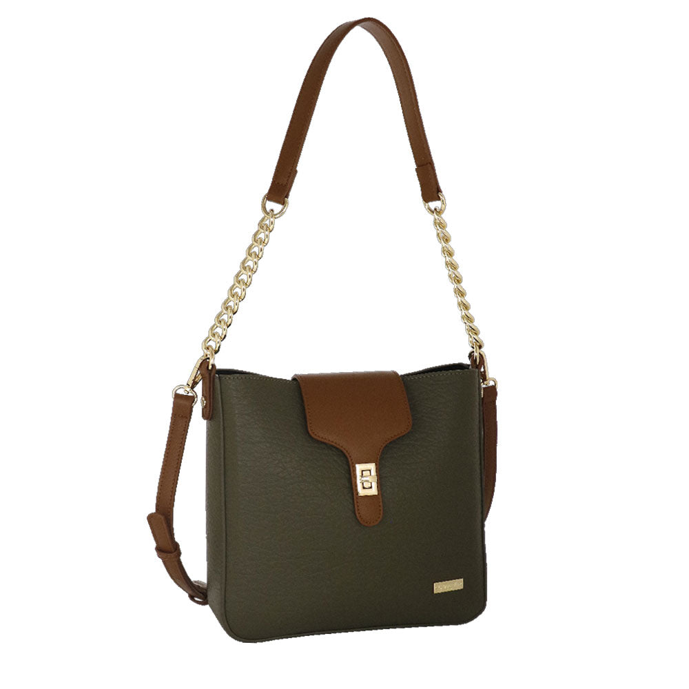 Camomilla Milano | Borsa a Spalla Emy Verde | Chiusura a Girello