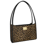 Camomilla Milano | Borsa a Spalla Jill Nera Stampa Leopardata
