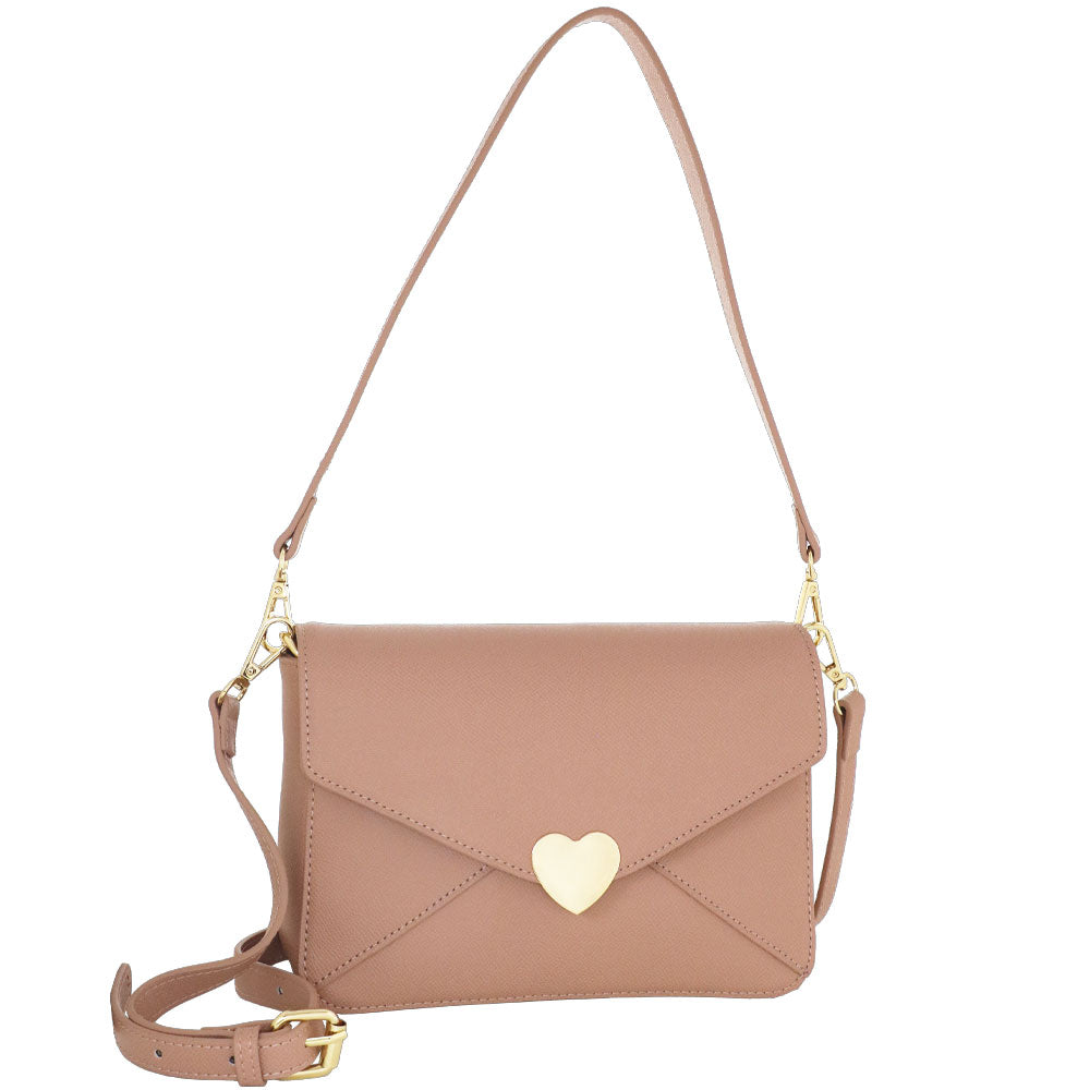 Camomilla Milano | Borsa a Spalla Nina Rosa con Chiusura a Cuore