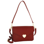 Camomilla Milano | Borsa a Spalla Nina Rossa con Chiusura a Cuore
