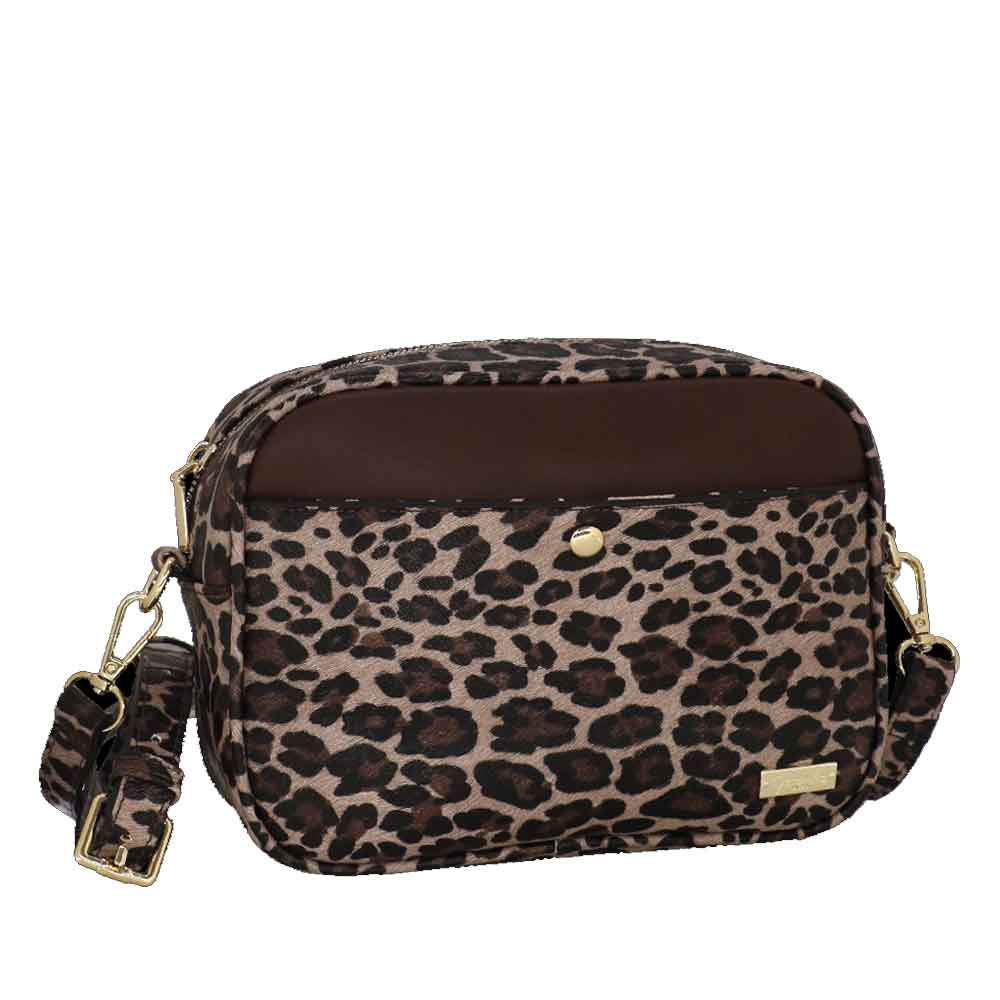 Camomilla Milano | Camera Bag Chic Jungle | Stampa Animalier Marrone