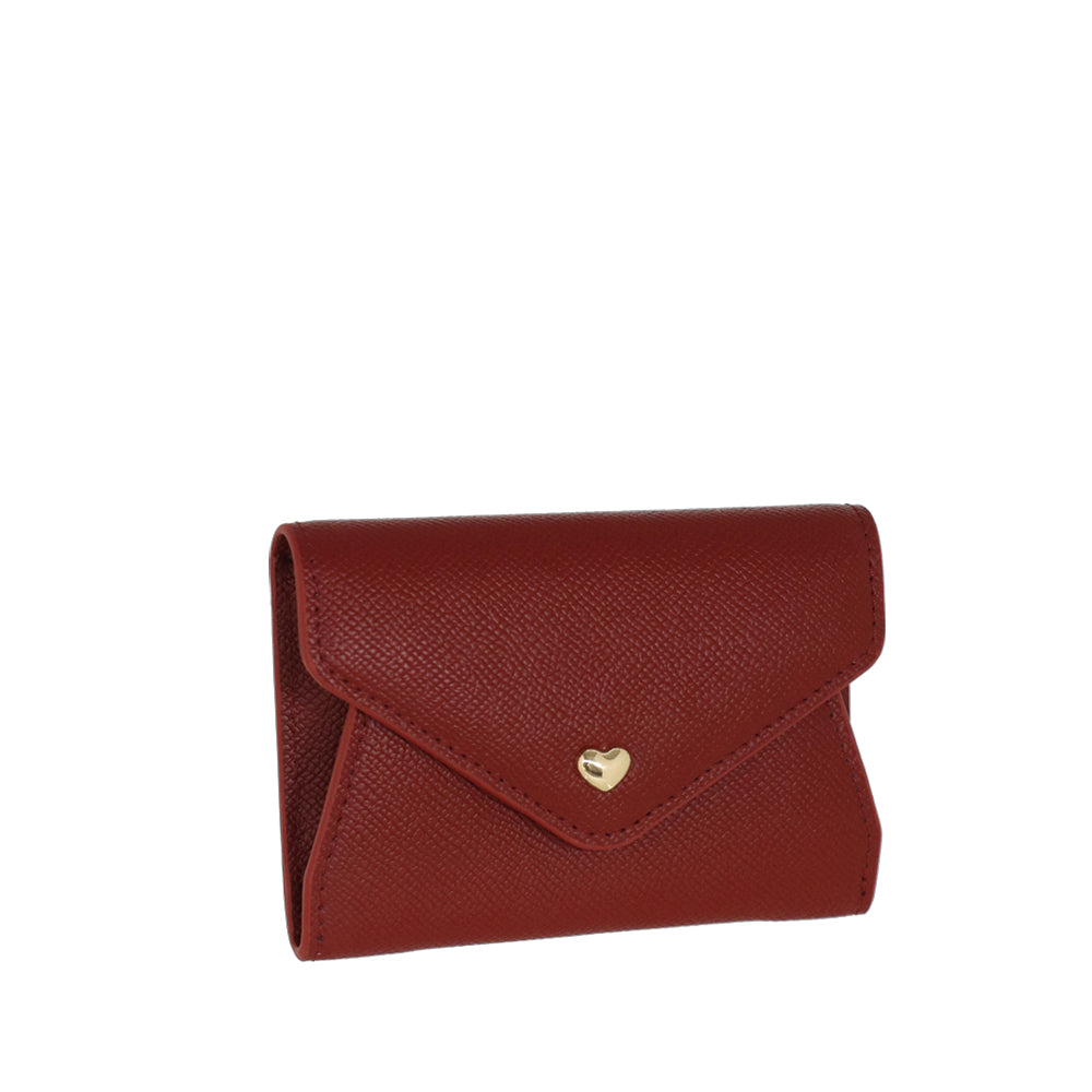 Camomilla Milano | Portacarte Busta Nina Rosso con Cuore
