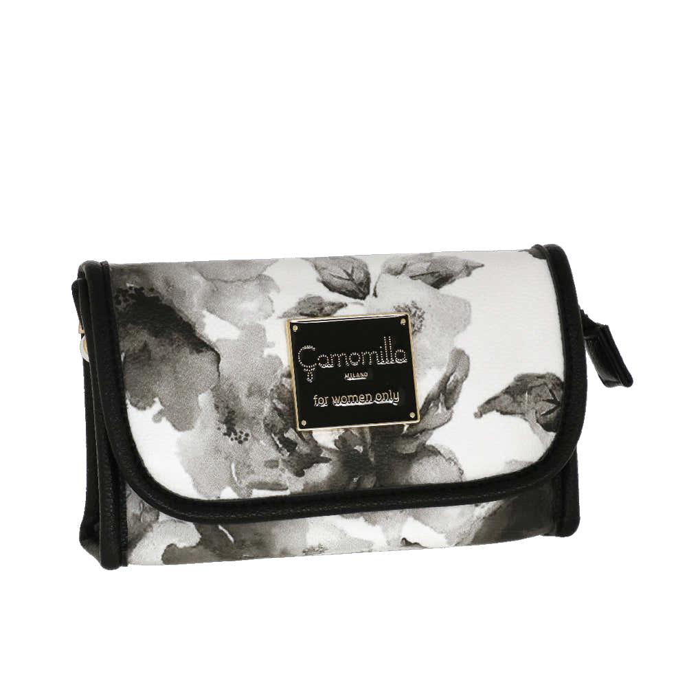 Camomilla Milano | Vanity Ice Queen Nero | Stampa Rose con Specchietto