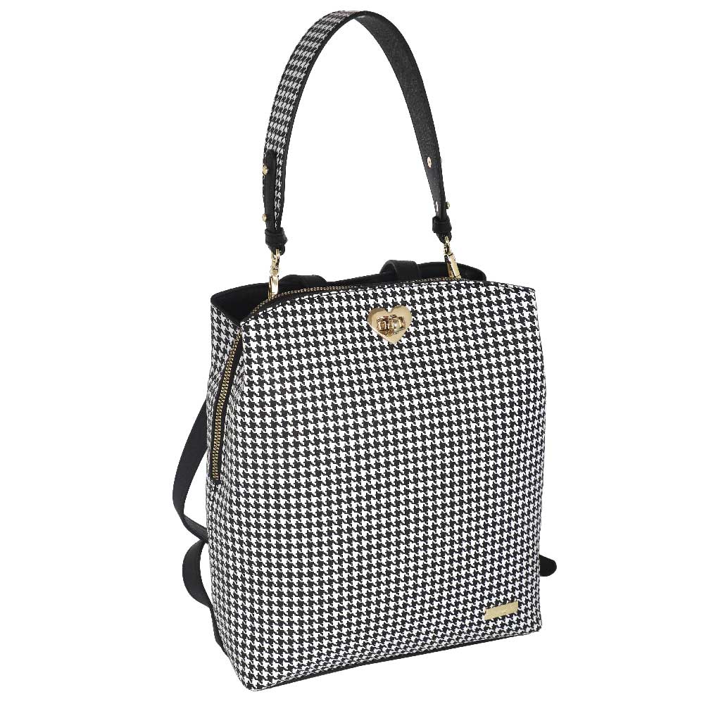 Camomilla Milano | Zaino Jill Pied de Poule con Cuore