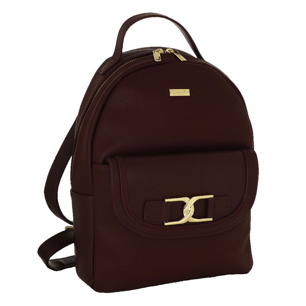 Camomilla Milano | Zaino Ottavia Burgundy con Fibbia Metallica