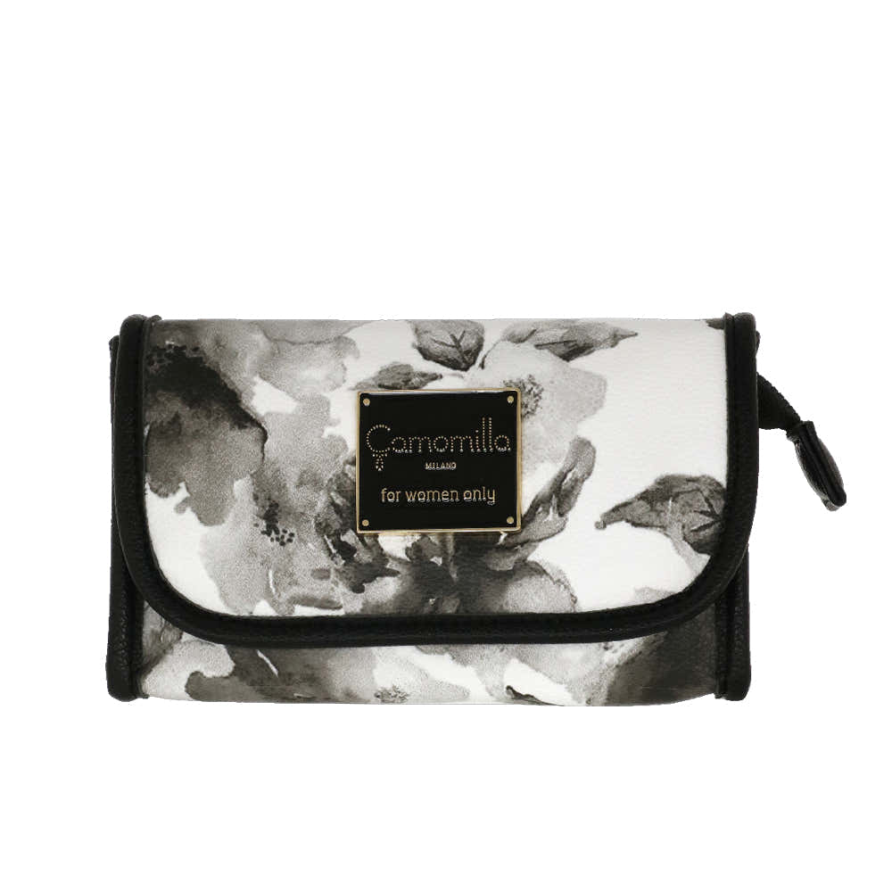 Camomilla Milano | Vanity Ice Queen Nero | Stampa Rose con Specchietto