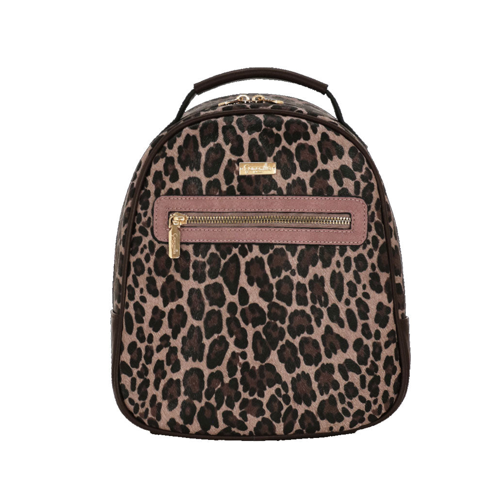 Camomilla Milano | Zaino Chic Jungle | Stampa Animalier Marrone