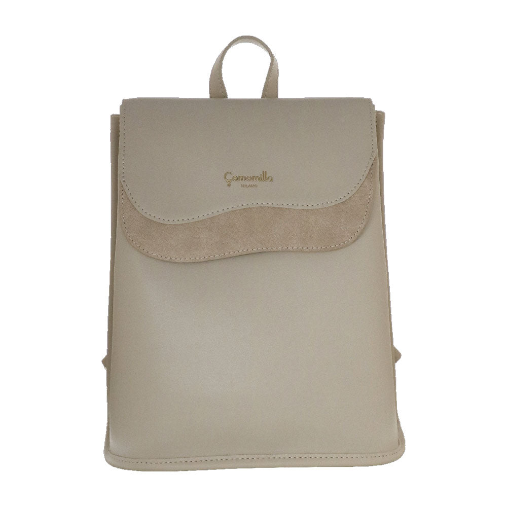 Camomilla Milano | Zaino Emma Off White Effetto Camoscio