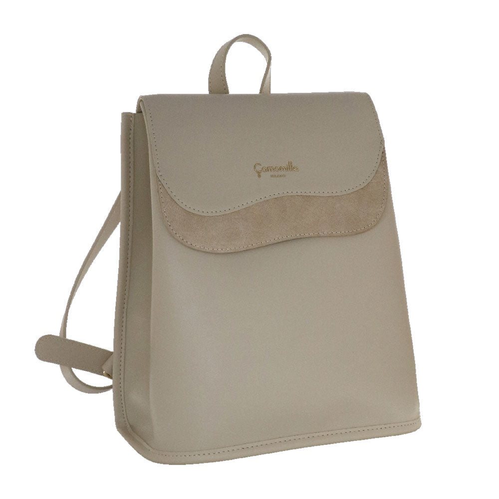Camomilla Milano | Zaino Emma Off White Effetto Camoscio