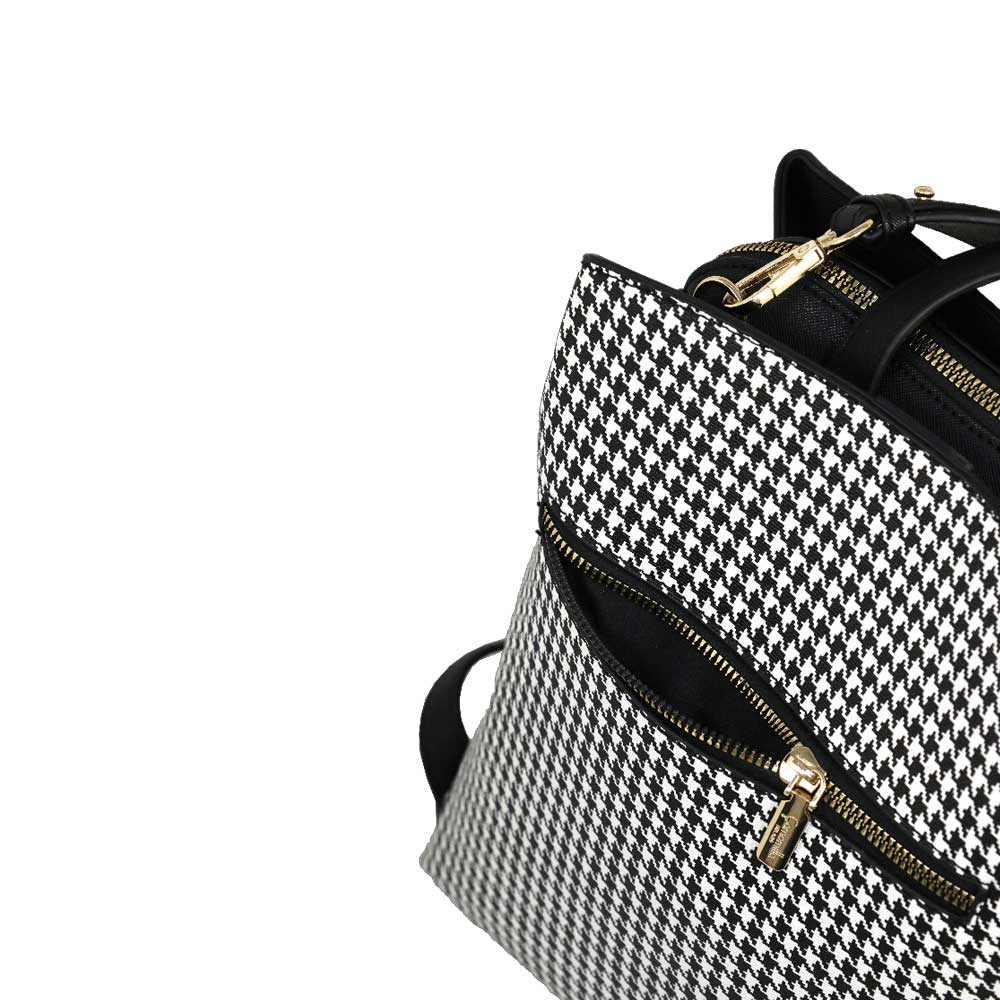 Camomilla Milano | Zaino Jill Pied de Poule con Cuore