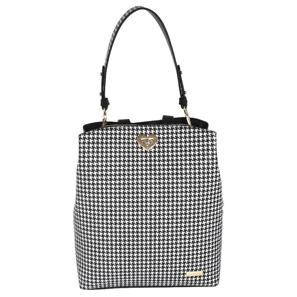 Camomilla Milano | Zaino Jill Pied de Poule con Cuore
