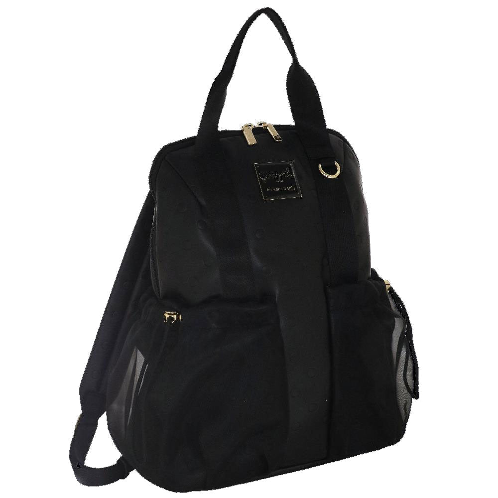 Camomilla Milano | Zaino Pois Couture Nero con Tasche in Organza