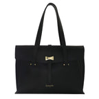 Camomilla Milano | Borsa Porta PC Nice Office Nera con Fiocco