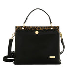 Camomilla Milano | Borsa a Mano Chic Jungle M | Animalier Nero