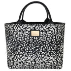 Camomilla Milano | Borsa a Mano L Lulu Nera | Stampa Leopardata Tapestry