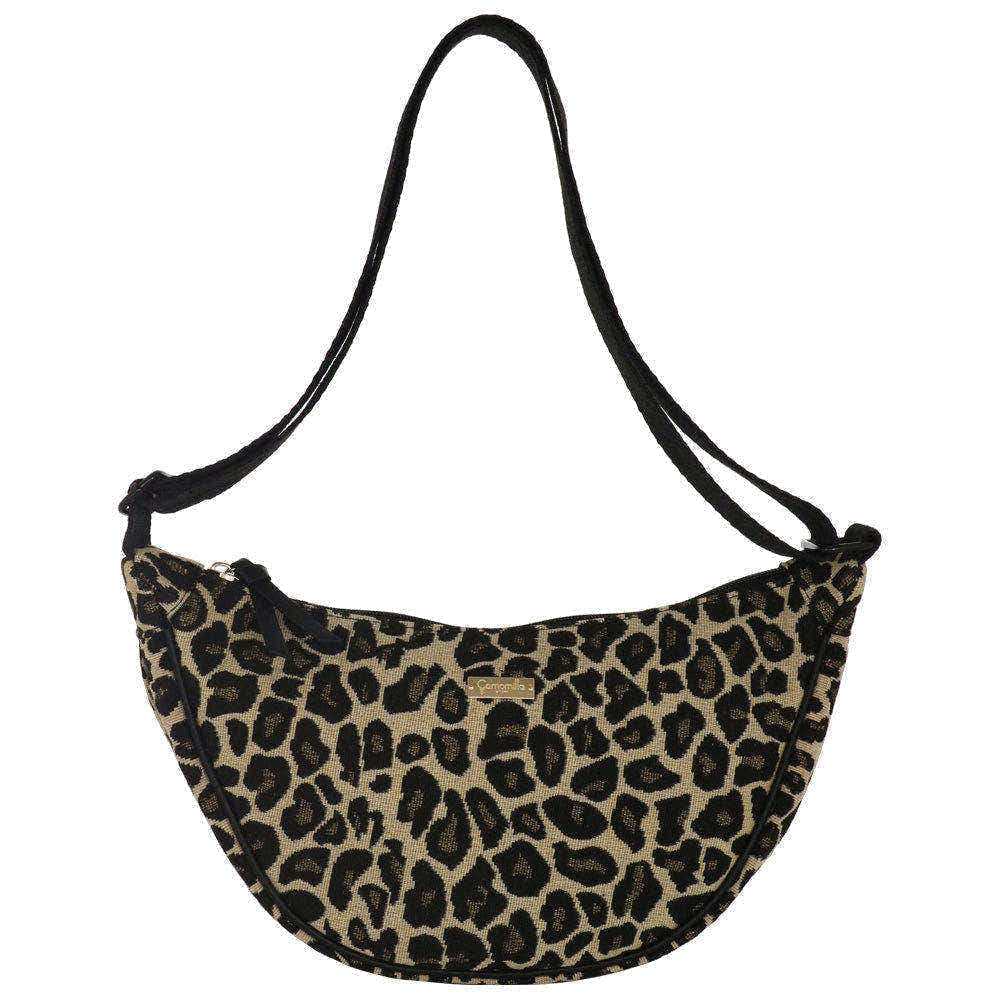 Camomilla Milano | Tracolla M Lulu Beige | Stampa Leopardata Tapestry