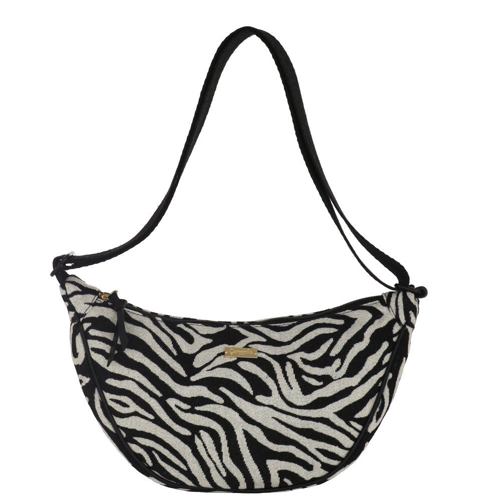 Camomilla Milano | Borsa a Tracolla M Lulu Zebra Effetto Tapestry